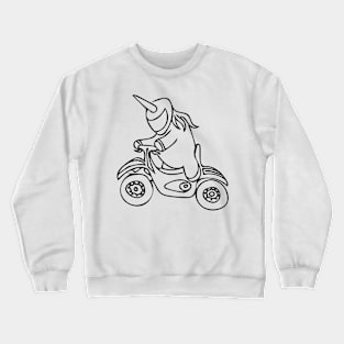 Unicorn Biker Crewneck Sweatshirt